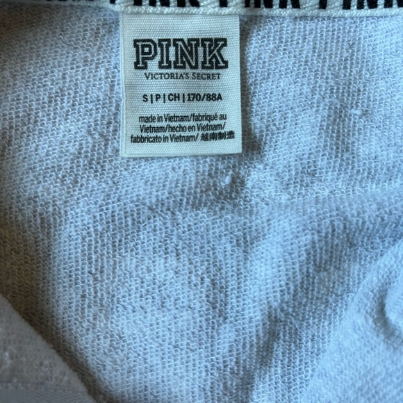 Pink Zip Up Sweatshirt S - Picture 3 of 3